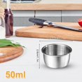 thumbnail image 4 of AMERTEER 6PCS Salad Dressing Containers to Go 1.6 OZ Dipping Sauce Cups Reusable Condiment Cup Container with Lids, 4 of 9