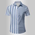 thumbnail image 3 of Birdeem Chemise à Manches Courtes pour Hommes, Confortable et Respirante, Col Rabattu, 3 of 4