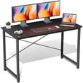 thumbnail image 1 of edx 47 inch Small Computer Writing Desk, Sturdy Workstation Game Table for Adult, Black, 1 of 7