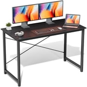 edx 47 inch Small Computer Writing Desk, Sturdy Workstation Game Table for Adult, Black
