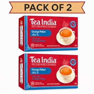 Tea India Orange Pekoe Noir Tea, Un mélange d'assassins, 216 Sacs (paquet de 2, Total général 432 Tea Sacs)