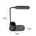 thumbnail image 2 of TopLLC LED Smart Desk Lamp, 15W Wireless Charging, With Pen Holder Holder, Student Eye Protection Study Lamp, Suitable For Office, Bedroom, Dorm, 2 of 6