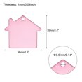 thumbnail image 2 of Unique Bargains House Shape Blank Tags Metal Stamping Tag Blank Dog ID Tags, Pink Engraving Tags, 25 Pack, 2 of 7