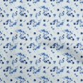 thumbnail image 1 of oneOone Silk Tabby Light Blue2 Fabric Abstract Floral Dress Material Fabric Print Fabric By The Yard 42 Inch Wide, 1 of 4
