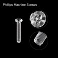 thumbnail image 4 of Unique Bargains M2x12mm Plastic Phillips Machine Screws, PC Flat Head Machine Bolts 10 Pack, 4 of 4