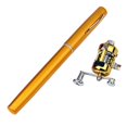 thumbnail image 4 of jinwen 5-section Mini Folding ing Rod Reel Combo Set Pocket Collapsible ing Golden, 4 of 9