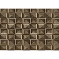 thumbnail image 1 of Ahgly Company Tapis d'Intérieur Lavables en Machine Rectangle Transitionnel Peru Brun, 2' x 4', 1 of 7