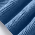 thumbnail image 5 of yoeyez Chandails Légers pour Femmes à Manches Longues Col Ras du Cou Chandail Uni Chandail Léger Doux Tricoté Hauts Bas d'Automne Bleu G, 5 of 5