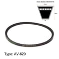 thumbnail image 2 of Unique Bargains 620mm Inner Girth 10mm Width Cogged V Belts Rubber Drive Belt for Power Transmission, 2 of 6