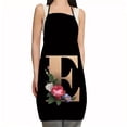 thumbnail image 1 of EGNMCR Apron Flower Letter Pattern Kitchen Fouling Apron Letter Print Series Apron Apron Apron, 1 of 1