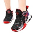thumbnail image 3 of Zanarzt Chaussures Garçons Espadrilles Enfants Garçons et Filles Chaussures à Lacets Mode en Maille Bottes à Lacets Antidérapantes Respirantes Bottes Rouges, US 4, 3 of 5