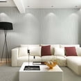 thumbnail image 2 of TopLLC Embossed Stripes Wallpaper, Non-Woven Self-Adhesive Removable Peel and Stick Wall Pattern, 3D Flocking Textured Contact Paper Modern Style Decorative Wallpaper for Livingroom Bedroom(21"x30ft), 2 of 8