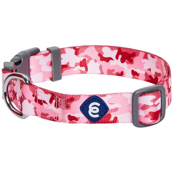 Blueberry Pet Essentials Pink Camo Print Camouflage Adjustable Dog Collar Small Neck 12""-16""