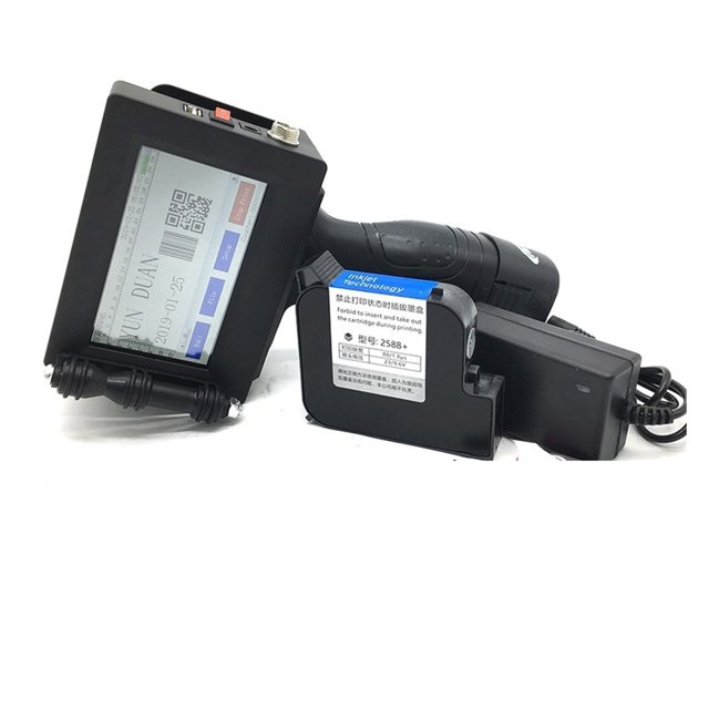 Zilai Imprimante à Jet d'Encre Portative Écran Tactile 4.5 Pouces USB QR Code Étiquette