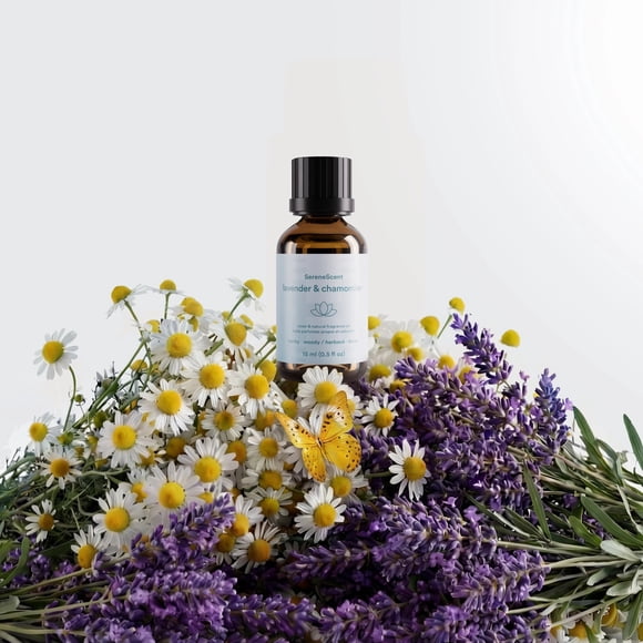 Homeidcs SerenescentTM Lavande et Camomille 15 ml Huile Essentielle Parfum d'Ambiance