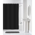thumbnail image 2 of Mainstays Waterproof Heavyweight PEVA Shower Curtain Liner, 72" x 72", Black, 2 of 5