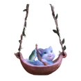thumbnail image 4 of Abbracc Hanging Hammock Swing Animal Statue Animal Sculpture for Car Rearview Mirror Kitten, 4 of 9