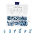 thumbnail image 1 of UKCOCO 50 Pcs A0829 Kit d'Assortiment de Raccords à Graisse Ensemble d'Assortiments de Zérômes à Graisse (Argent), 1 of 7