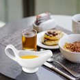 thumbnail image 2 of Ceramic Gravy Boats Porcelain Saucier Sauce Boats Seasoning Storage Container, 2 of 8