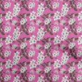 thumbnail image 1 of oneOone Tissu Popeline de Coton Fuchsia Rose pour Enfants Matériel de Robe Florale Tissu Imprimé au Mètre 42 Pouces de Large, 1 of 4