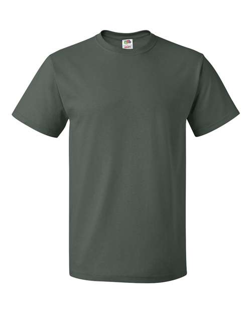 Fruit Of The Loom T-Shirt à Col Rond à Manches Courtes en Coton HD pour Hommes, 6TG, Vert Forêt