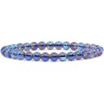 thumbnail image 1 of Bracelet Extensible Unisexe en Perles Rondes de 6 mm en Quartz Titane Naturel Clair 6,5 Pouces, 1 of 2