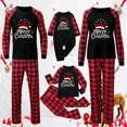 thumbnail image 3 of LSLJS Family Pajamas Matching Noël Ensembles, Tenues Parent-Enfant Noël Costumes Patchwork à Carreaux Imprimés Vêtements de Maison Col Rond Manches Longues Pajamas Ensemble Deux Pièces Maman Ensembles for Vacances Noël Vêtements de Nuit Ensemble, 3 of 6