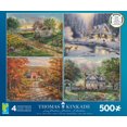 thumbnail image 1 of Ceaco 4 in 1 Multi Pack Thomas Kinkade Disney Seasons 500pc Puzzle Set, 1 of 6