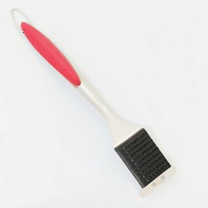 41cm Acier inoxydable BBQ Brosse à griller et gratteur - Acier inoxydable à manches longues sans faille BBQ Kit de nettoyage de grilles pour les grilles de gaz infrarouge et de charbon