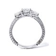 thumbnail image 2 of 1 3/4ct   Three Stone Round Diamond Engagement Ring 14K White Gold, 2 of 2