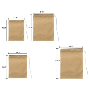 600 Pcs Disposable Tea Filter Bags,Natural Material Drawstring Seal Tea Bag Empty for Loose Leaf Tea (5x7cm)