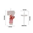 thumbnail image 3 of Yhmxh Bougies d'Anniversaire Papillon Rouges 0-9, Bougie Chiffre Pailletée Papillon Décorations de Gâteau pour Enfants Adultes Anniversaire Mariage Anniversaire Fournitures de Fête Décorations de Noël en Liquidation - Numéro 7, 3 of 6