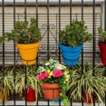 thumbnail image 4 of Floating Garden Railing Planter Shelf for Balcony, Sturdy Steel Flower Rack, Easy Install Plant Stand for Outdoor Decor, 4 of 6