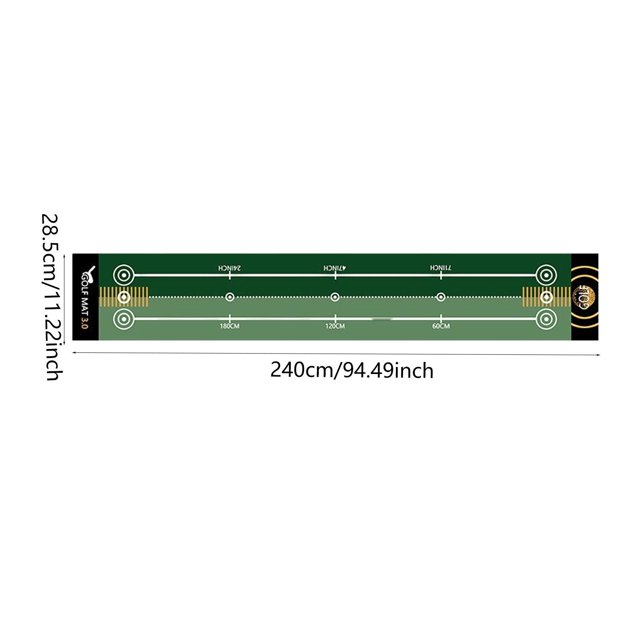 Golf Putting Indoor Golf Hitting Mat Green Mat Golf Practice Training Aid Equipment for Home Outdoor Backyard Golf Practice Style C