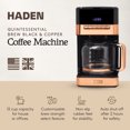 thumbnail image 2 of Haden Quintessential 12 Cup Programmable Digital Coffee Maker, Black/Copper, 2 of 9