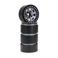 thumbnail image 2 of Graflsoa 2.2" Aluminum Alloy Climbing Car Wheel Rims, 8-Hole Design in Black & Titanium, Set of 4, 2 of 5