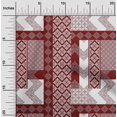 thumbnail image 2 of oneOone Cotton Poplin Red Fabric Block Sewing Material Print Fabric By The Yard 56 Inch Wide, 2 of 5