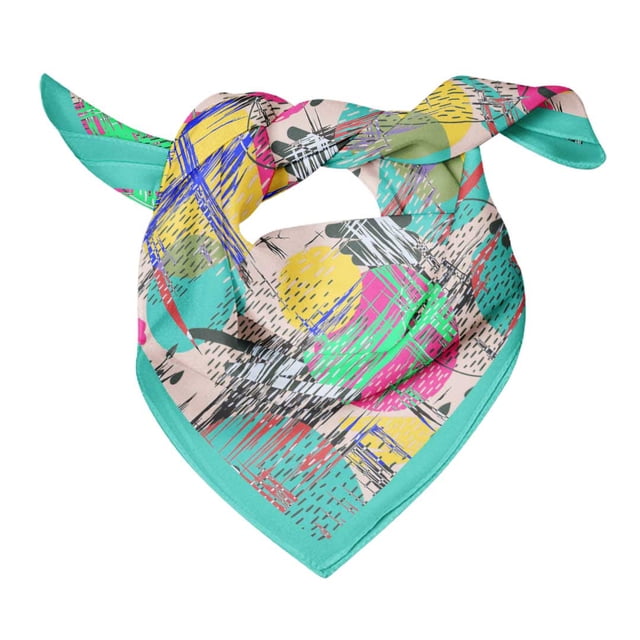 Bimba Womens Rectangular Printed Cotton Voile Scarf Neck Head Wrap-40 x 40 Inches