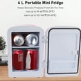 thumbnail image 4 of Mini Beauty Fridge, Portable 4L Refrigerator Cooler or Warmer, DC 12V Vehicle Skincare Fridge, Small Fridge for Makeup Skincare, Food, Cosmetics, Home, Office and Car, 4 of 8