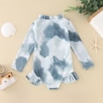 thumbnail image 3 of MIASHUI Girls' One Piece Zipper Swimsuit Tie Dye Prints Long Sleeve Ruffles Swimwear,Grey,18-24 Months, 3 of 4