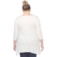 thumbnail image 3 of White Mark Tunique Makayla pour Femmes à Manches 3/4, 3 of 5
