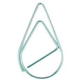 thumbnail image 2 of serony 30 Pieces Paper Clip Cute Water Drop Shape Simple Style Solid Color Office School Note Book Photo Clamp Bookmark Blue Green, 2 of 9