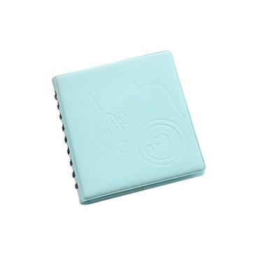 Album Photo 3 Po avec 68 Pochettes pour Polaroid Fujifilm Instax Mini 7s/25/8-Blue
