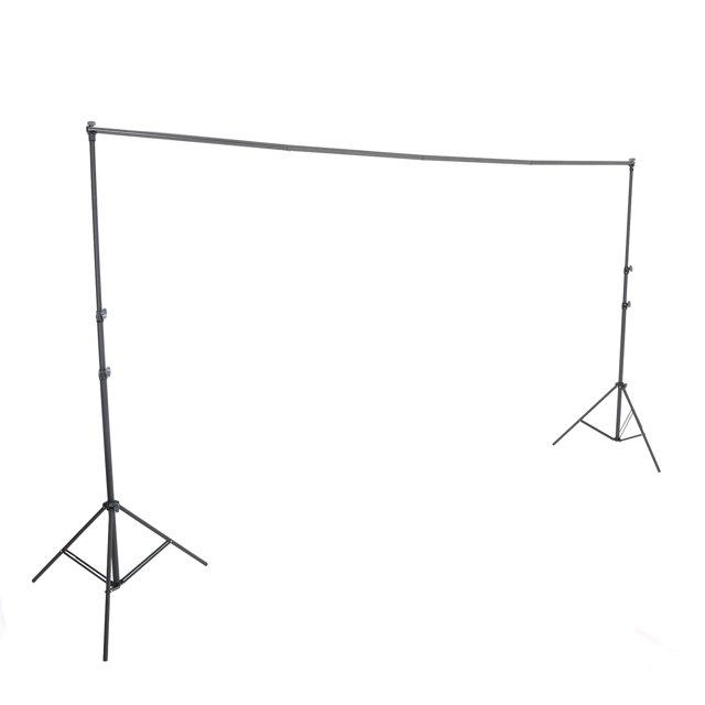 Support de Toile de Fond 9,84 X 9,84 Pi pour Studio Photo, Support de Fond Ajustable avec 4 Pinces et 4 Poteaux pour Décoration de Fêtes et d'Événements