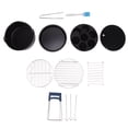 thumbnail image 3 of Air Fryer Pans Set Heatproof Easy Cleaning Stainless Steel for Air Fryer Accessories for Home Kitchen Restaurant, 3 of 8