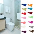 thumbnail image 4 of relayinert TPR Bottom Chenille Rug For Bathroom No Loose Thread And Good Stepping Feeling Rug Carpet Absorbent Green 50*80+50*50 1 Pc, 4 of 6