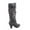 Grey, variant on Maggie-39 Women's Round Toe High Heel Zipper Mid-Calf Causal Dress Boots Shoes