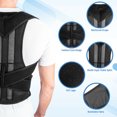 thumbnail image 3 of serony Posture Correction Adjustable Women Multi-Sizes Support Bands Elastic Lightweight Adult Back Corset Adult Working Walking XXL, 3 of 6