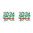 thumbnail image 3 of VONKY 2024 Glasses Frame Accessory For Every Occasion Party Supplies Funny Shape green 2Set, 3 of 6