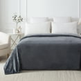 thumbnail image 3 of Mainstays Plush Blanket Gray T, 3 of 8